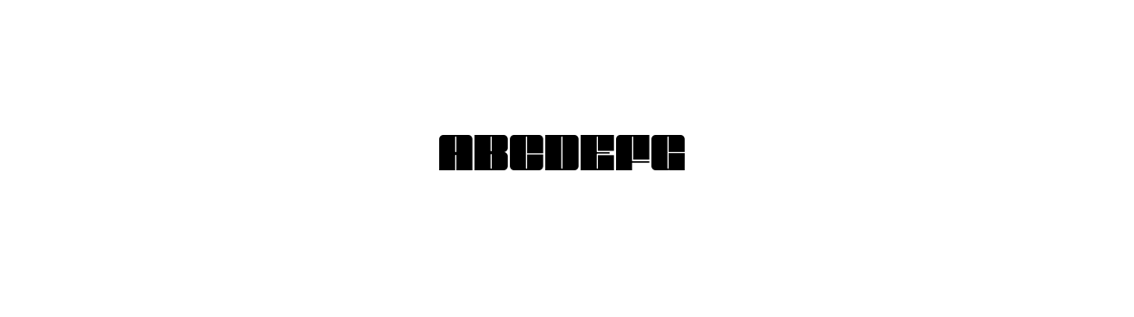 Blockletter Black Sample