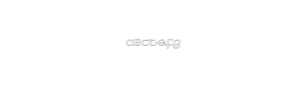 American Uncial D Outline Standard Sample