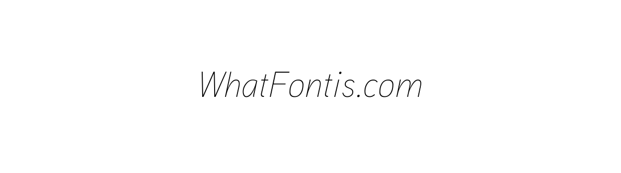 Aaux Pro Complete Thin Italic OSF
