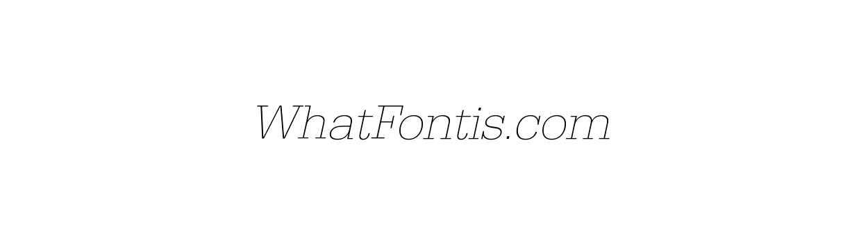 Egyptienne URW Wide ExtraLight Oblique