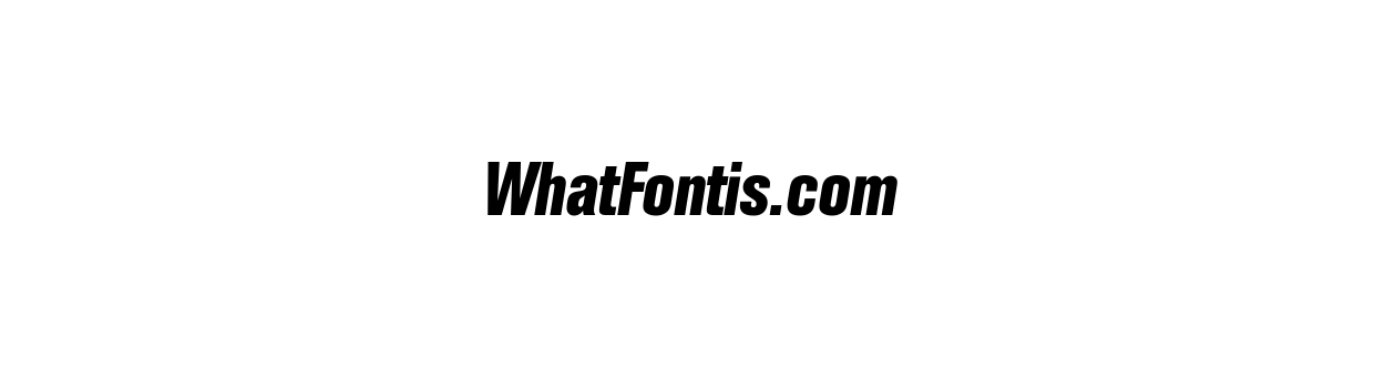 Folio Bold Italic Condensed
