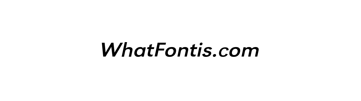 Grotesk URW Regular Extra Wide Oblique