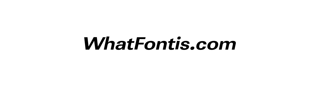 Linear Extra Wide Extra Bold Oblique