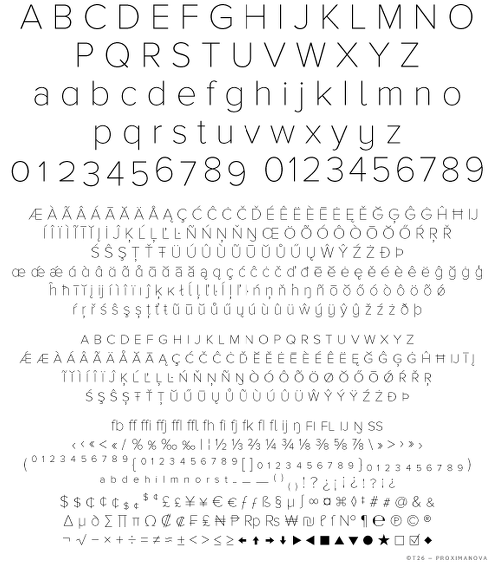 T 26 Digital Type Foundry Fonts Proxima Nova Subset 2