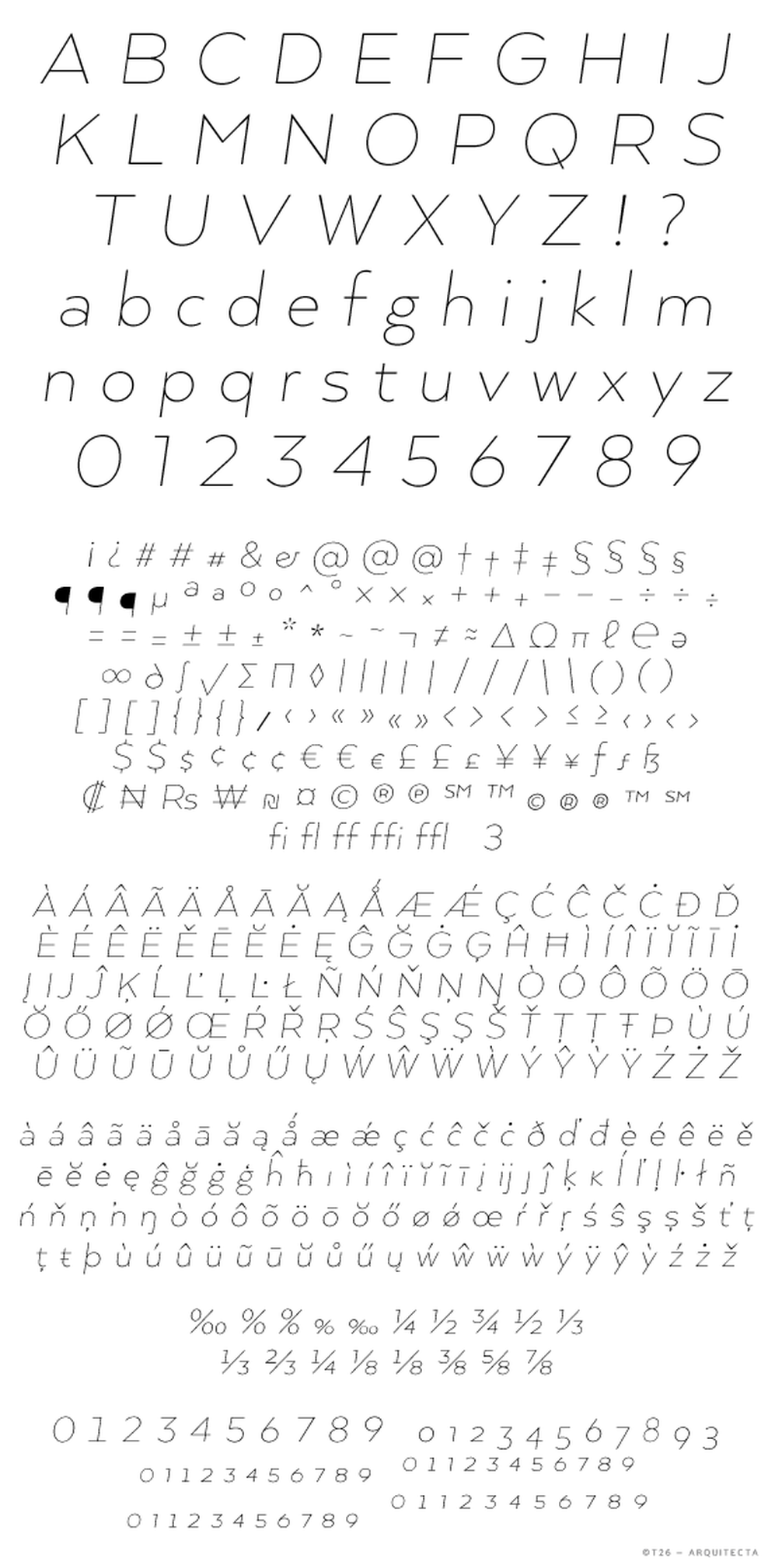 T 26 Digital Type Foundry Fonts Arquitecta T 26 Digital Type Foundry Fonts Arquitecta