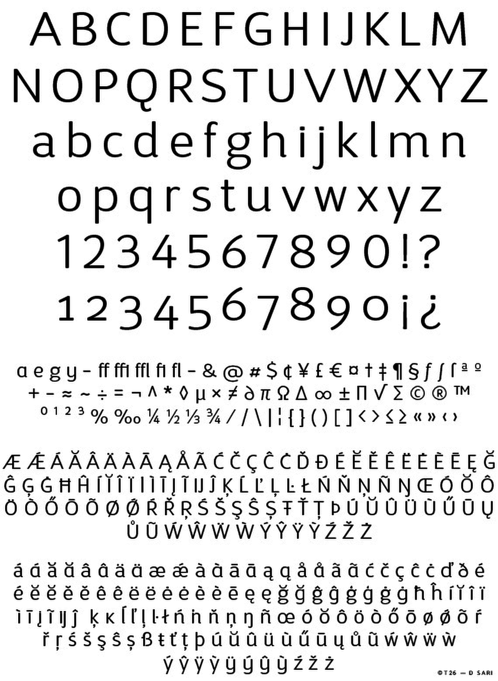 T 26 Digital Type Foundry Fonts D Sari