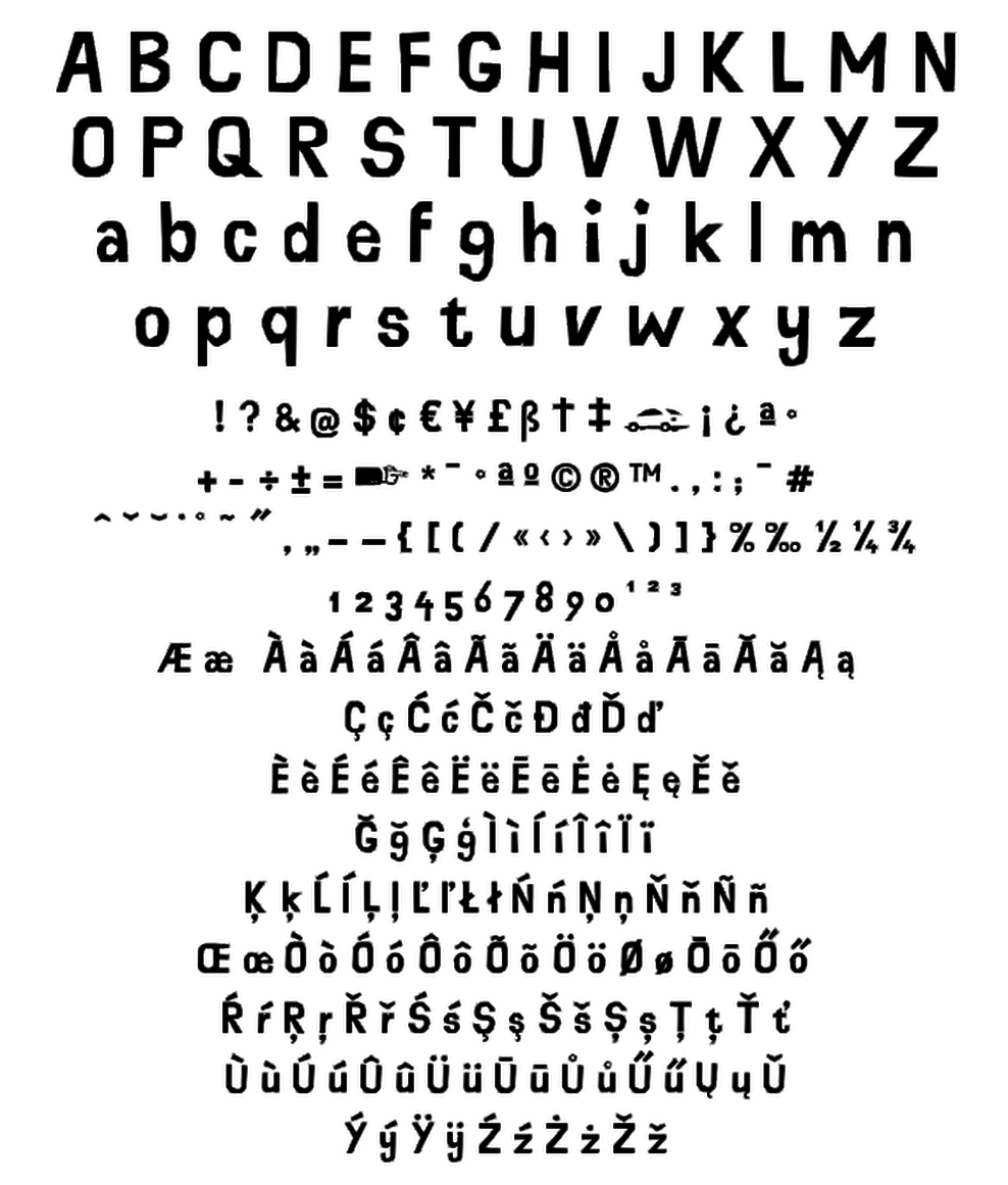 T 26 Digital Type Foundry Fonts Buchsztaby