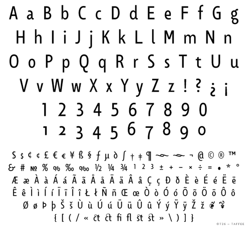 T 26 Digital Type Foundry Fonts Taffee