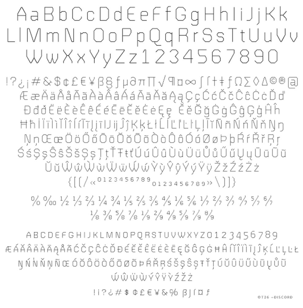 T 26 Digital Type Foundry Fonts Discord Complete