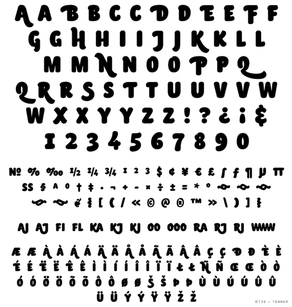 T 26 Digital Type Foundry Fonts Tenner