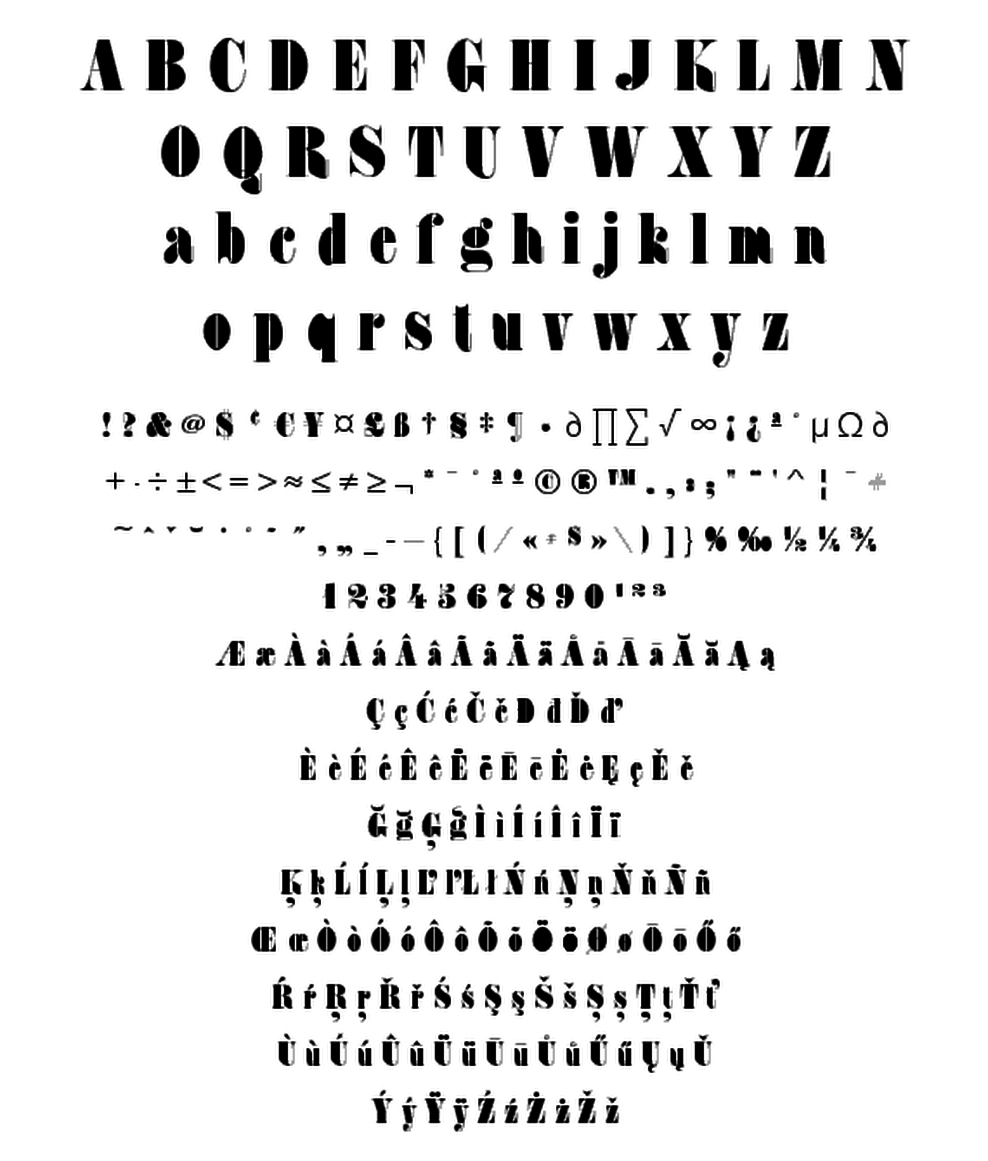 T 26 Digital Type Foundry Fonts Fat Face