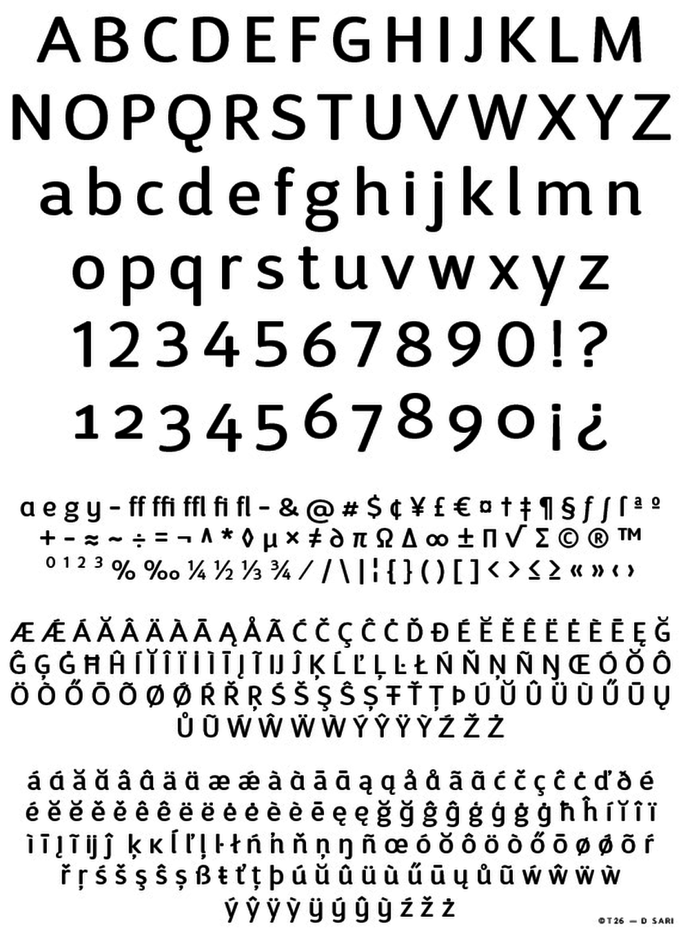 T 26 Digital Type Foundry Fonts D Sari