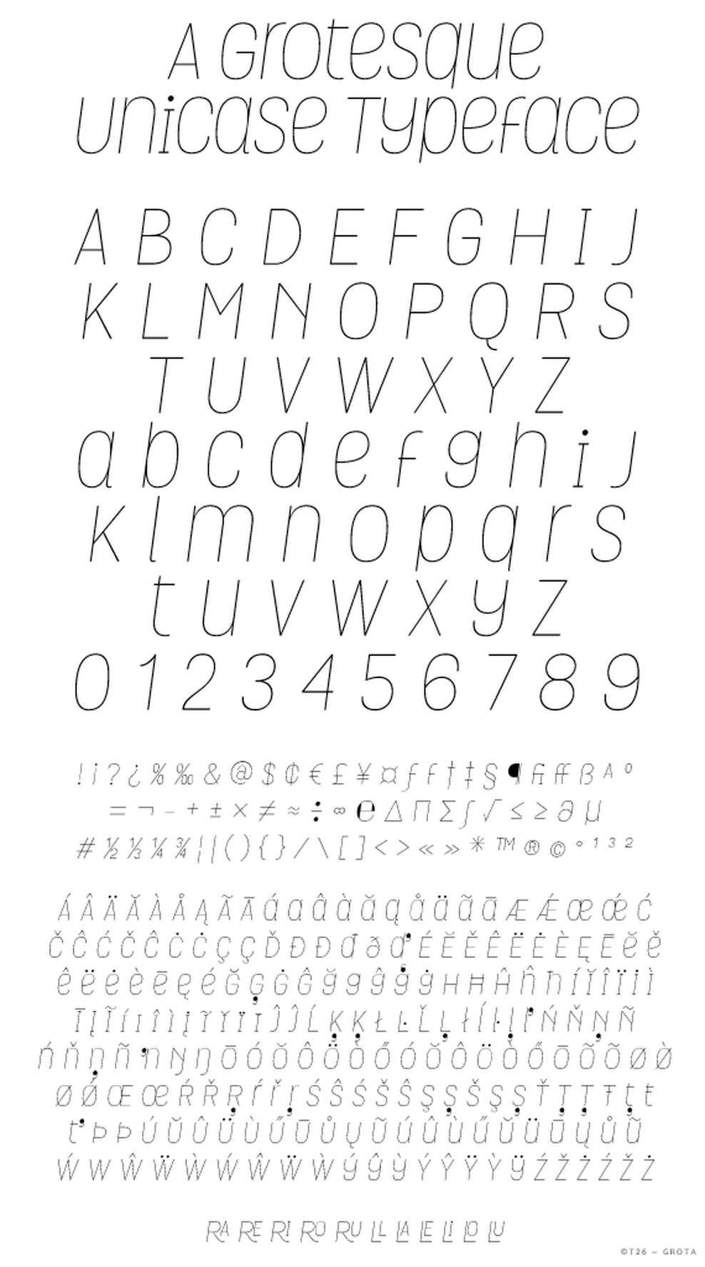 T 26 Digital Type Foundry Fonts Grota