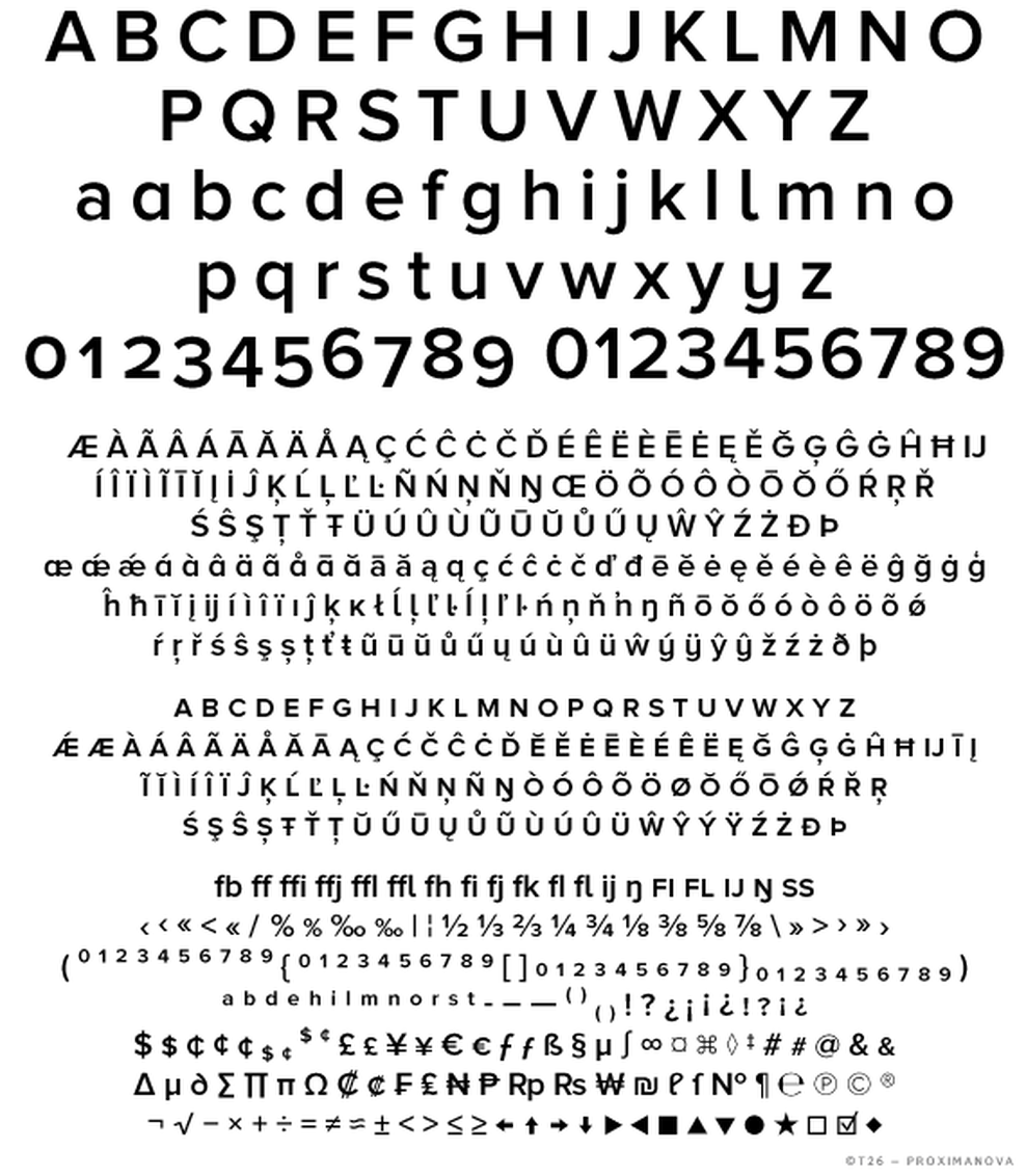 T 26 Digital Type Foundry Fonts Proxima Nova Subset 1