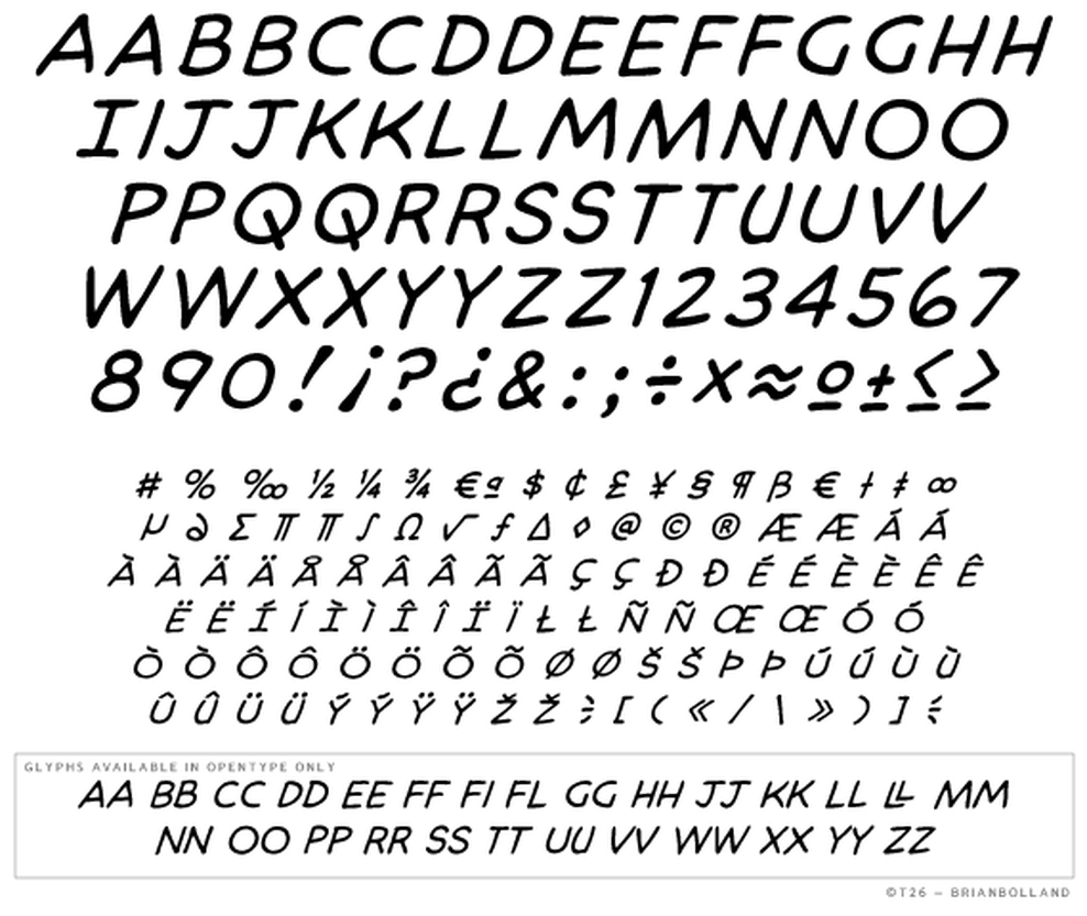 T 26 Digital Type Foundry Fonts Bolland Pack