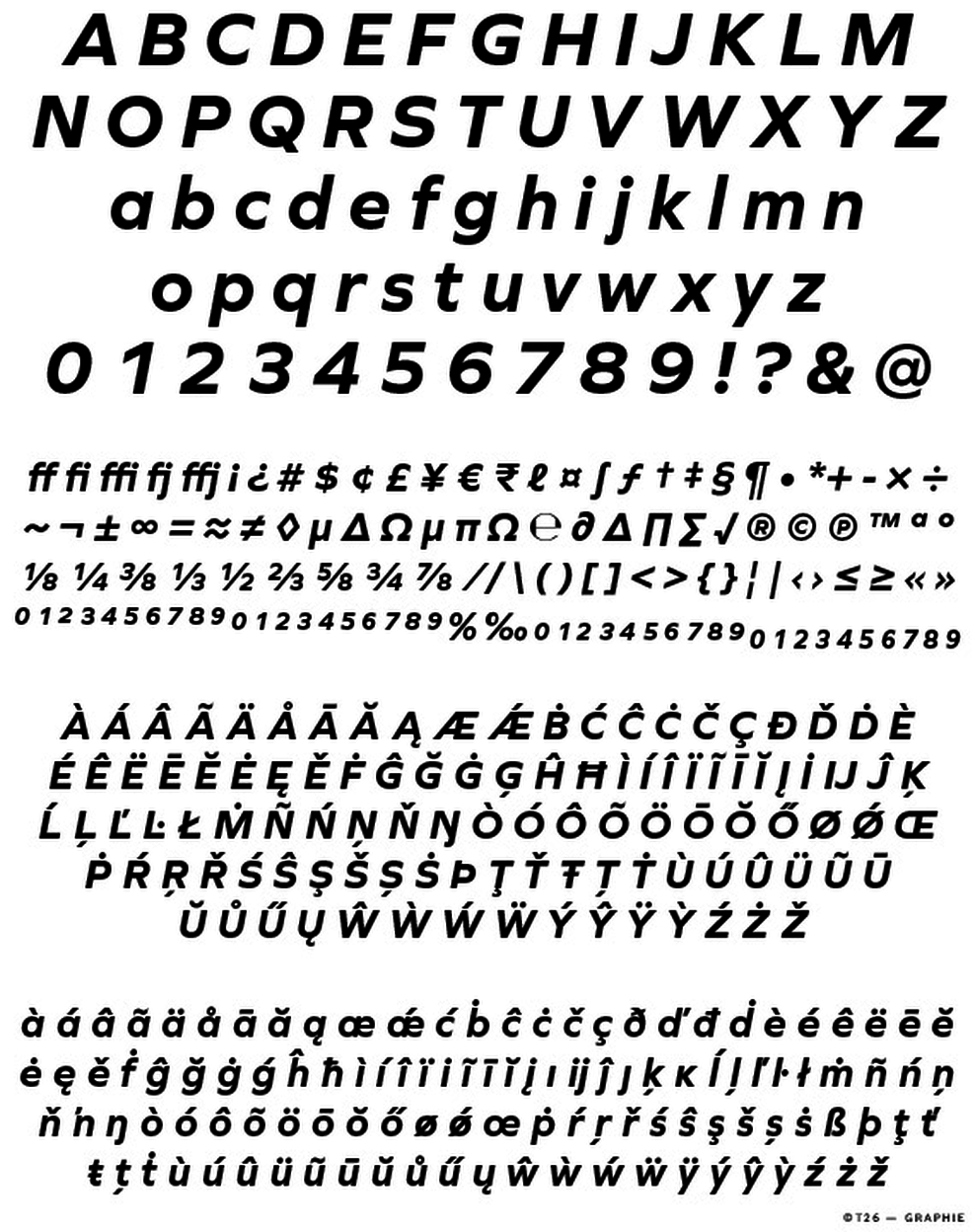 T 26 Digital Type Foundry Fonts Graphie