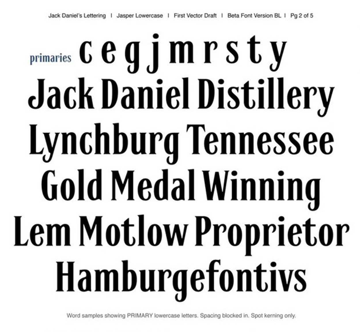 jack daniels font similar free