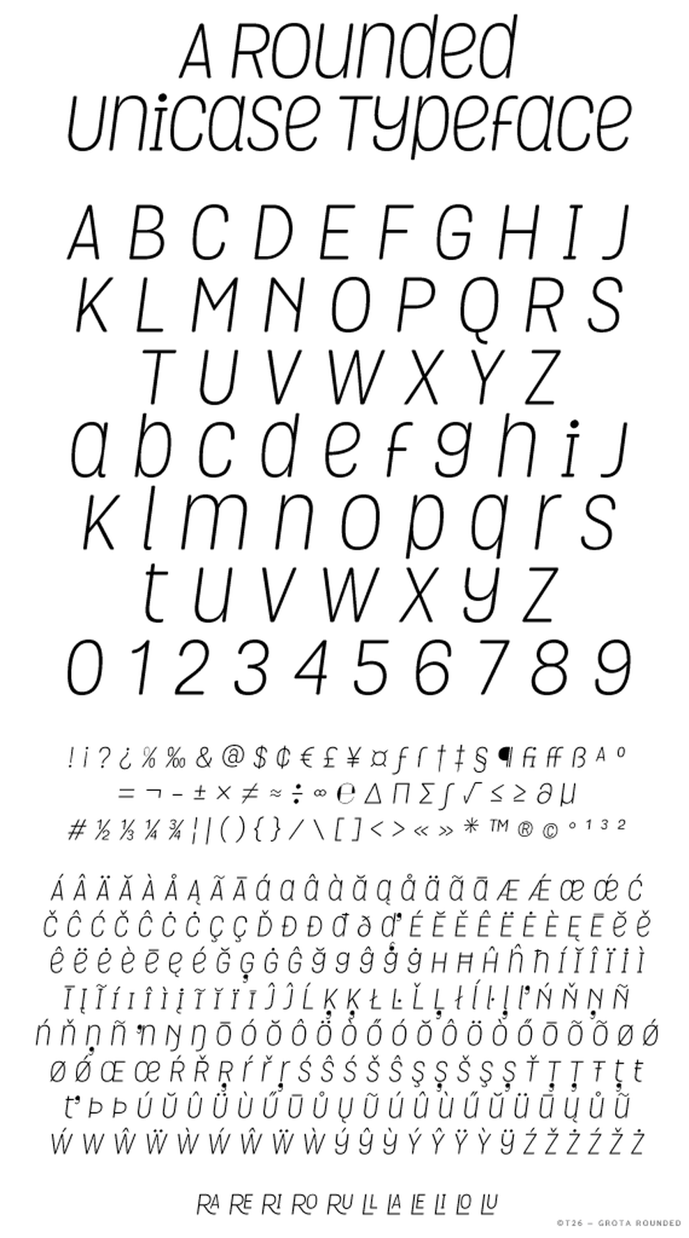T 26 Digital Type Foundry Fonts Grota Rounded