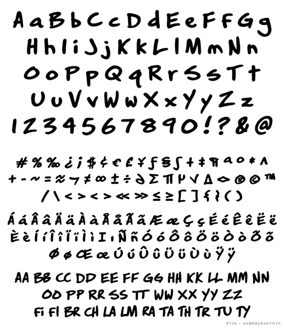 T 26 Digital Type Foundry Fonts Gabriel Bautista