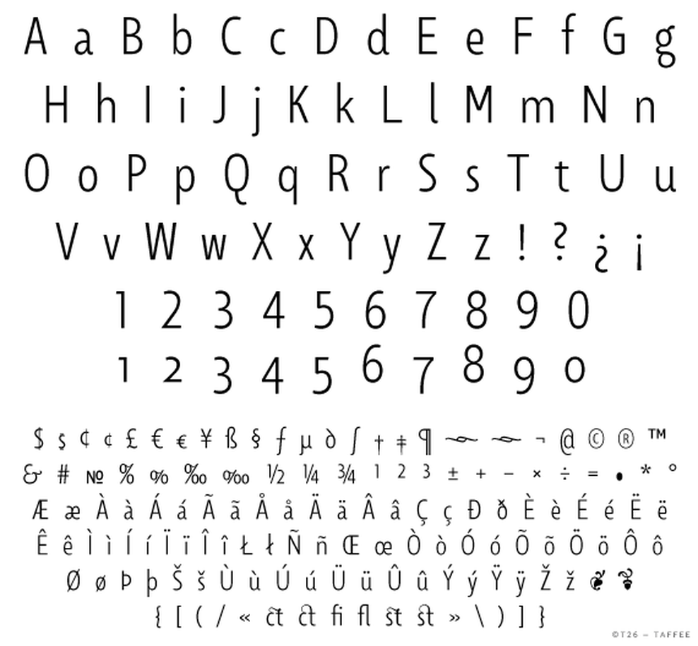 T 26 Digital Type Foundry Fonts Taffee