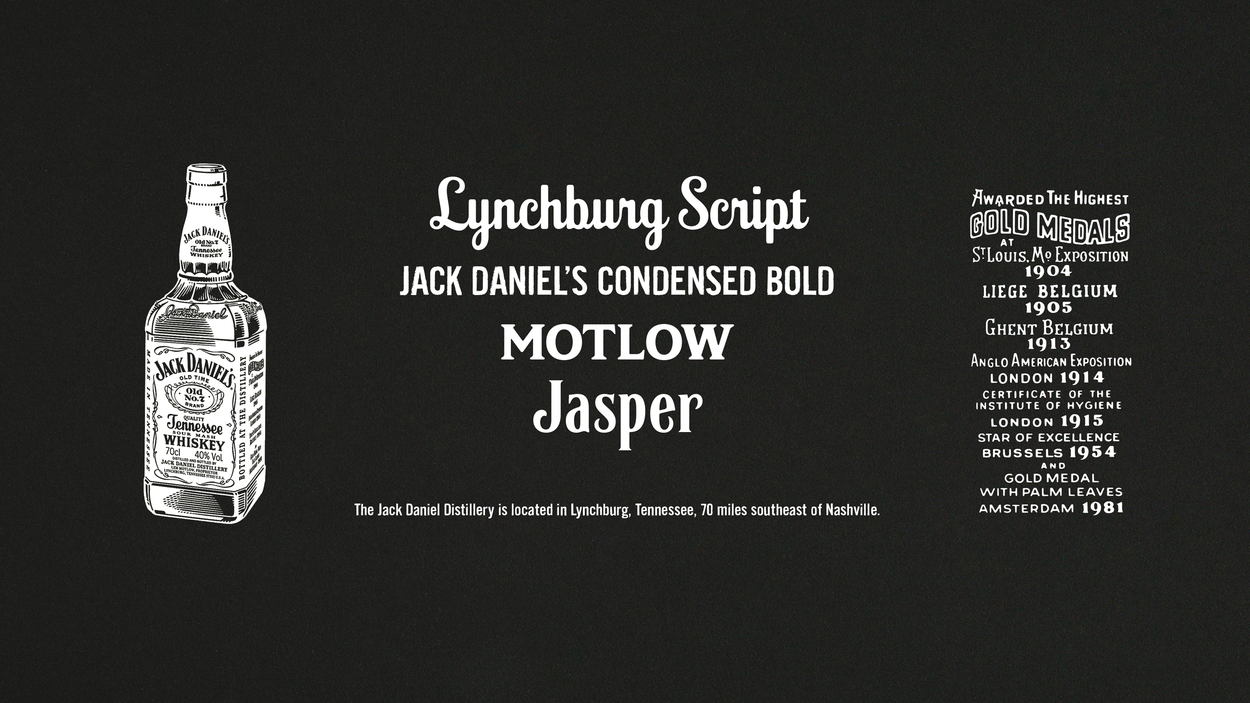 T.26 Digital Type Foundry Custom Fonts Jack Daniels image photo