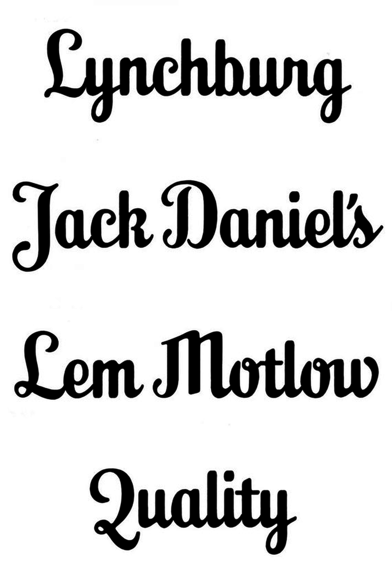 free jack daniels style font