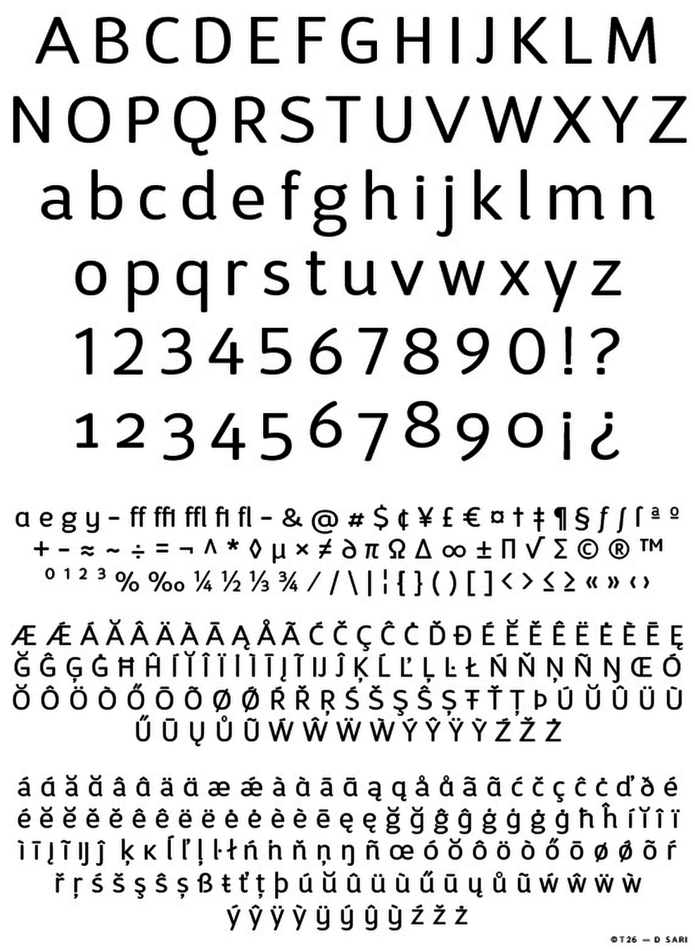 T 26 Digital Type Foundry Fonts D Sari