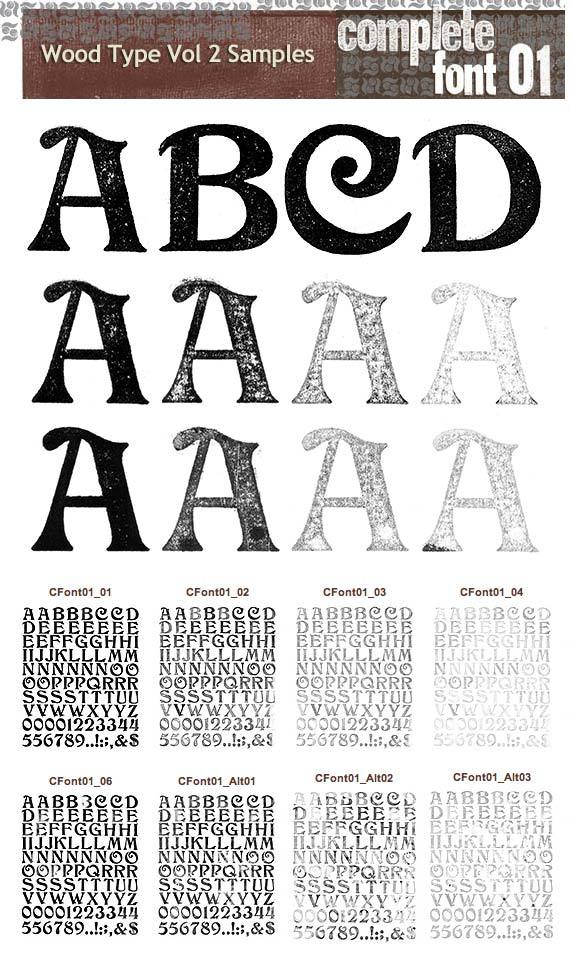 wood type fonts